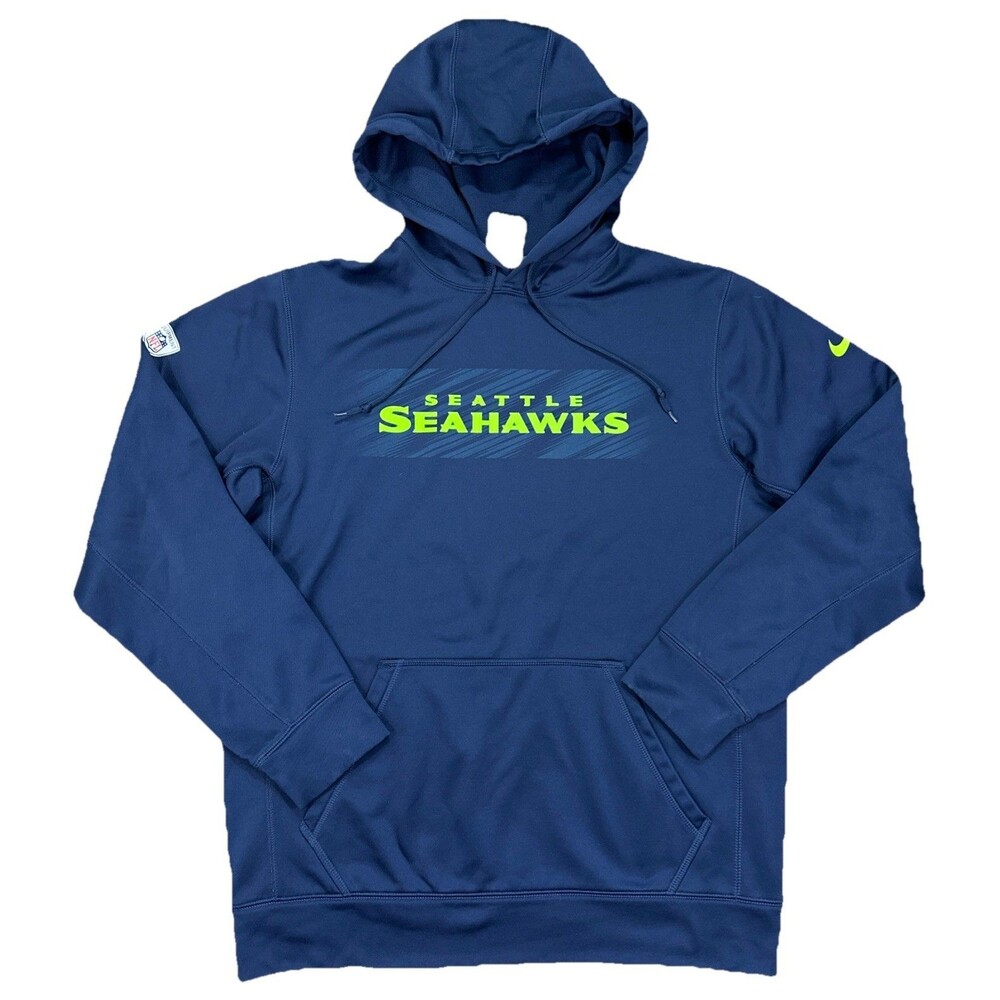 🔥Nike Therma-Fit Seattle Seahawks NFL Sweatshirt Zip Hoodie - Mens Medium🔥